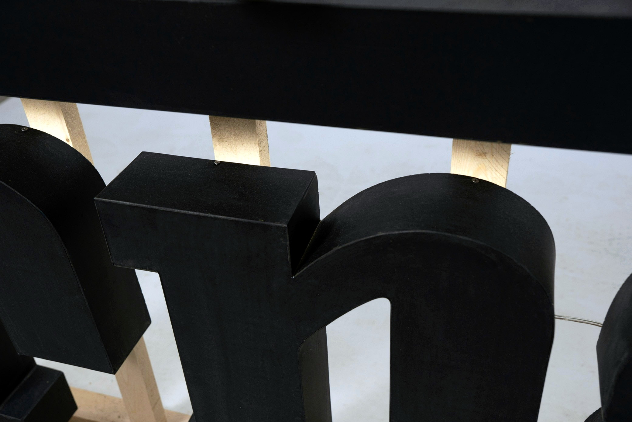 All-Black Retro-Illuminated Ferrari Interior Sign — image 10