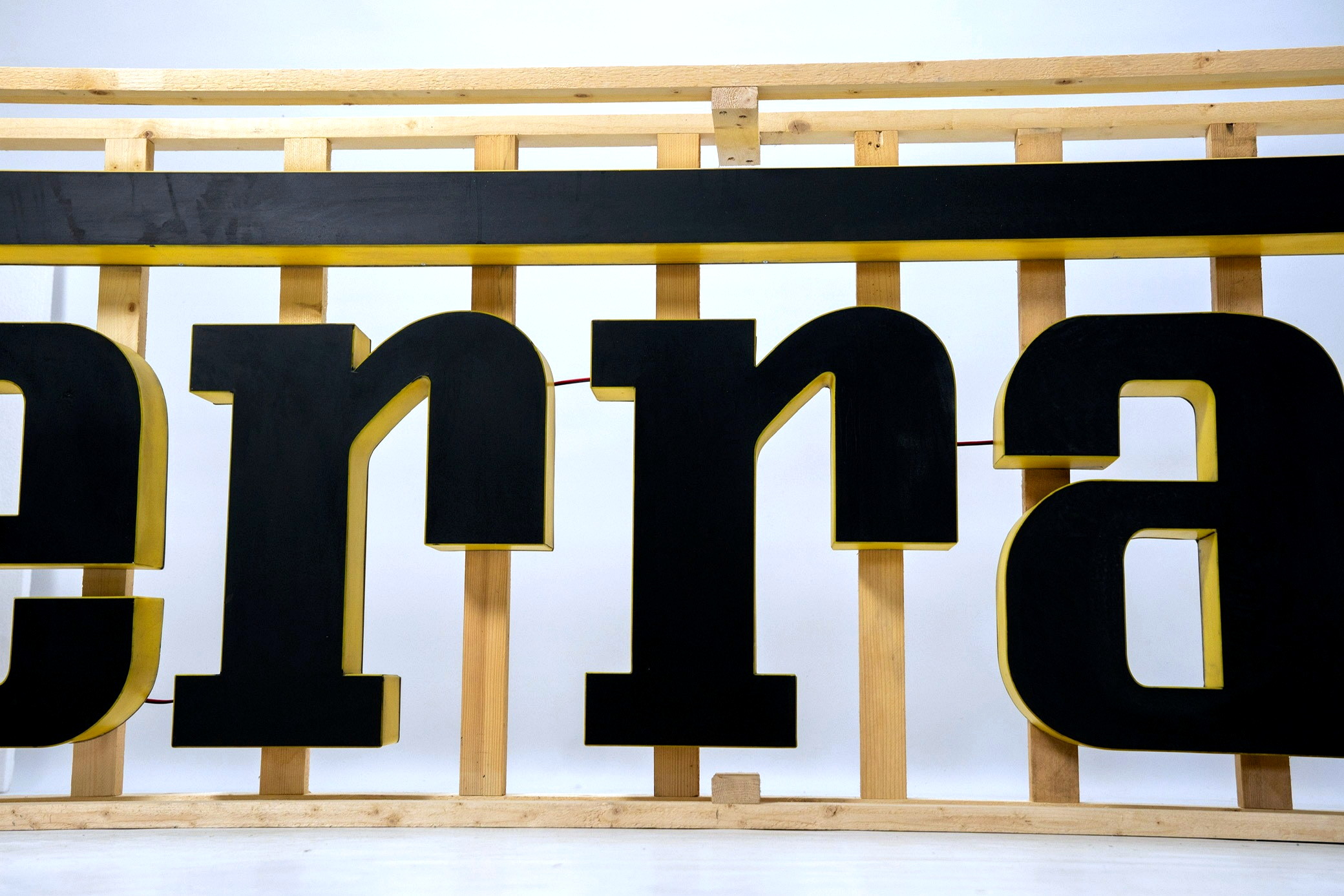 Black-Front Vintage Ferrari Dealer Sign — image 11