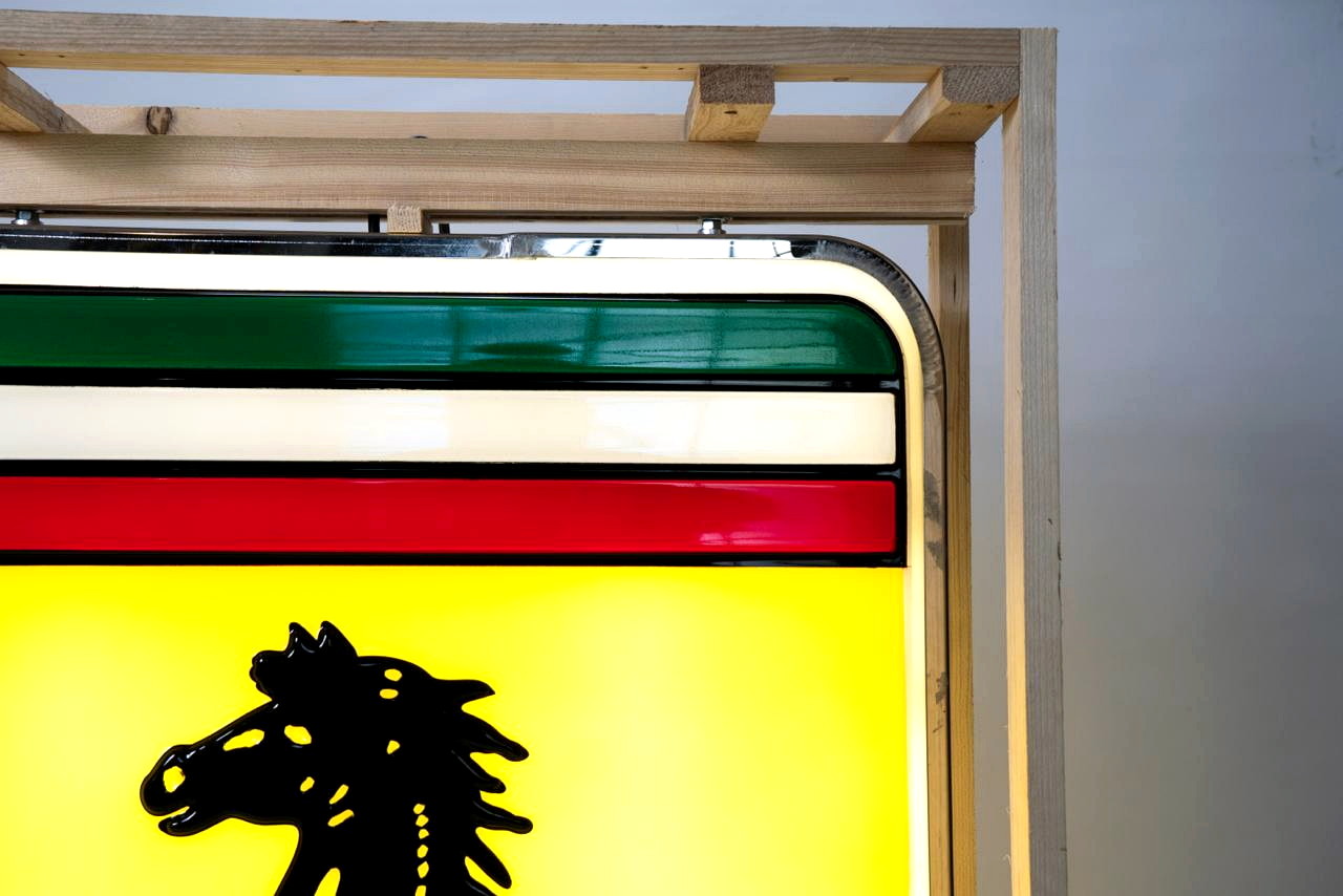 Double-Sided Embossed Ferrari Logo Sign — image 04