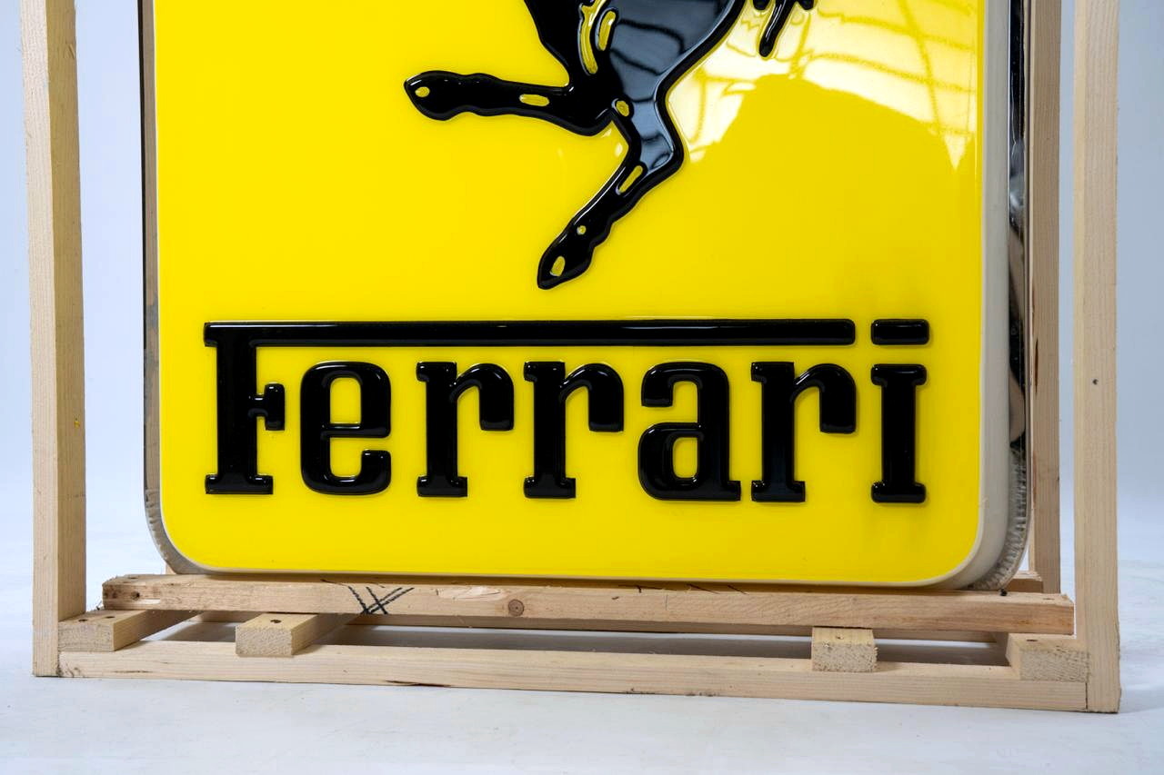 Double-Sided Embossed Ferrari Logo Sign — image 07