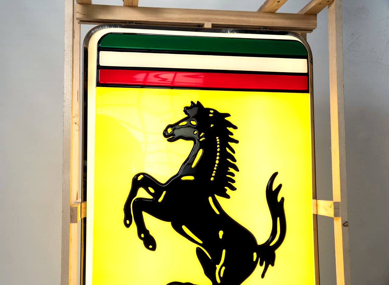 Double-Sided Embossed Ferrari Logo Sign — image 08