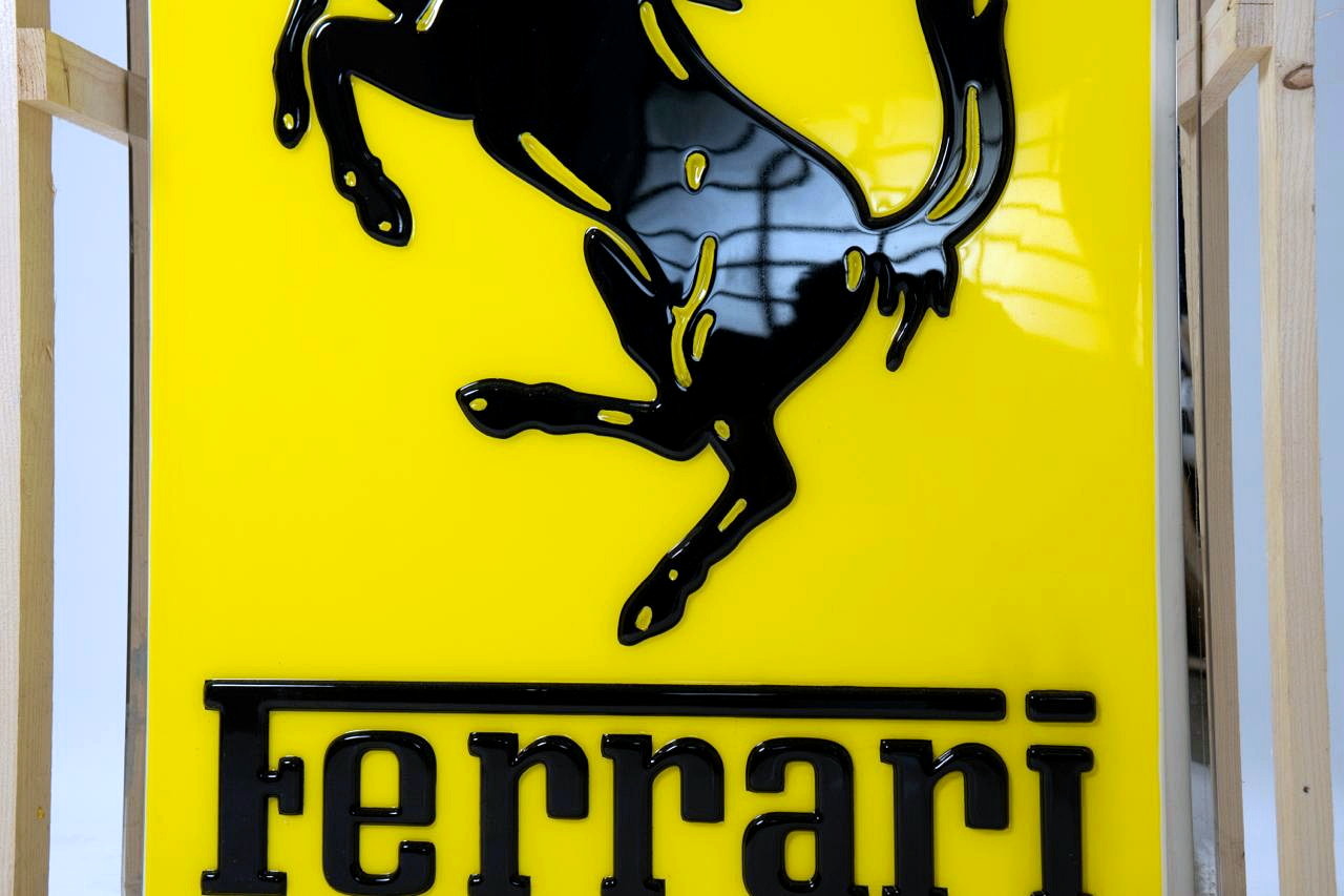 Double-Sided Embossed Ferrari Logo Sign — image 10