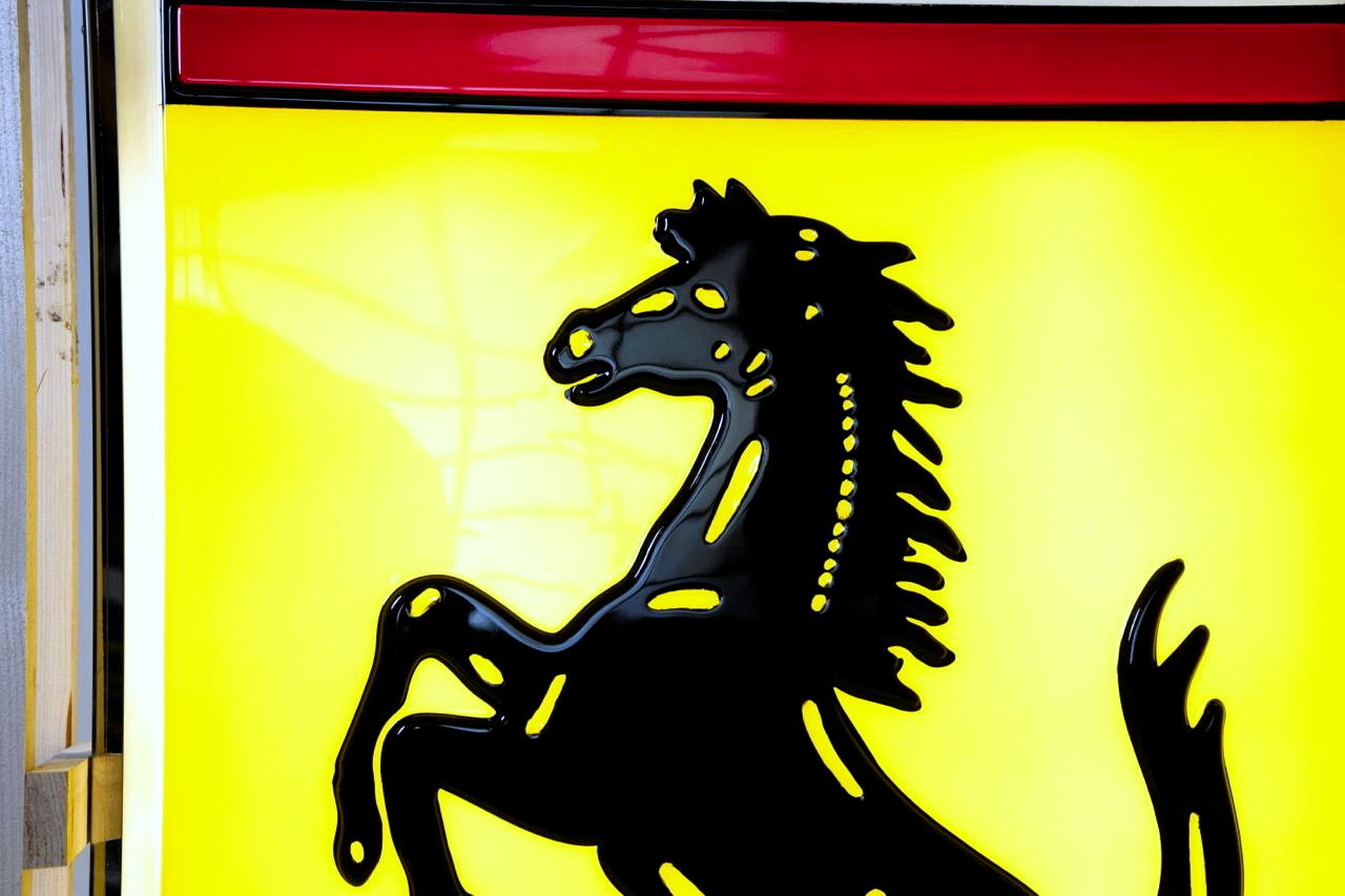 Double-Sided Embossed Ferrari Logo Sign — image 11