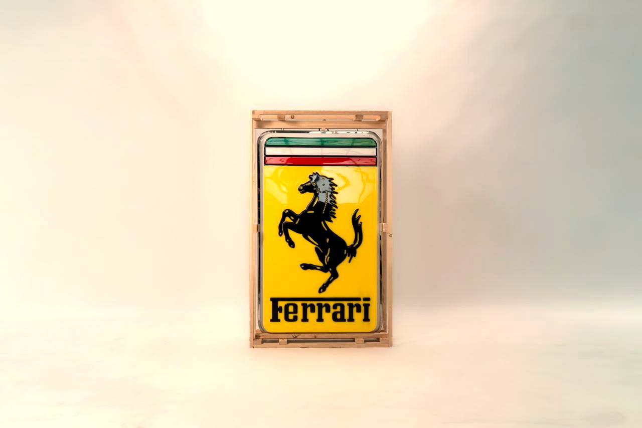 Double-Sided Embossed Ferrari Logo Sign — image 13