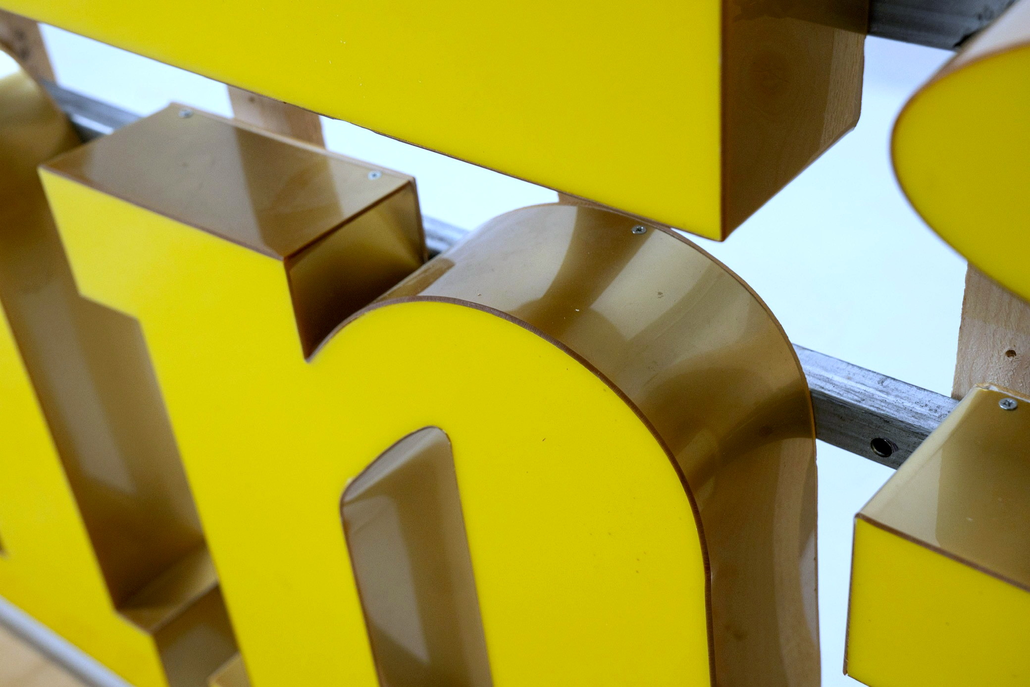 Gold & Yellow Ferrari Dealer Sign — image 02