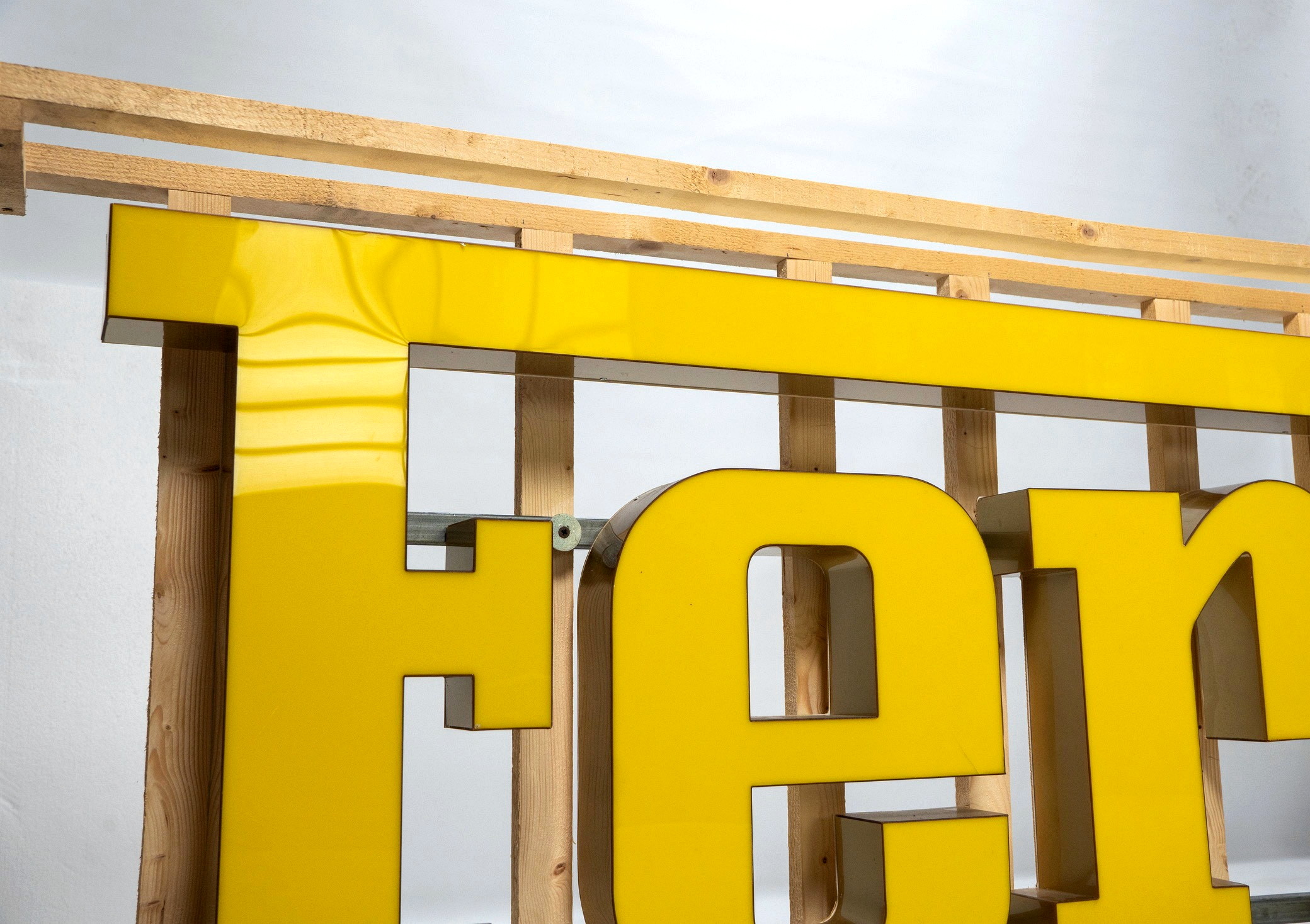 Gold & Yellow Ferrari Dealer Sign — image 04