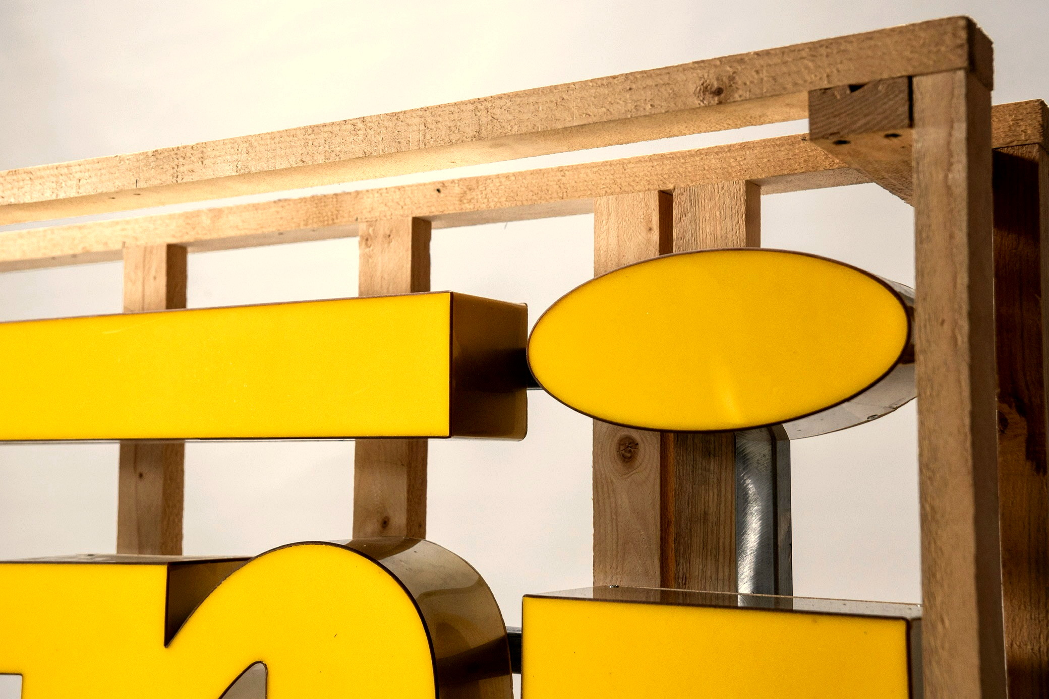 Gold & Yellow Ferrari Dealer Sign — image 05