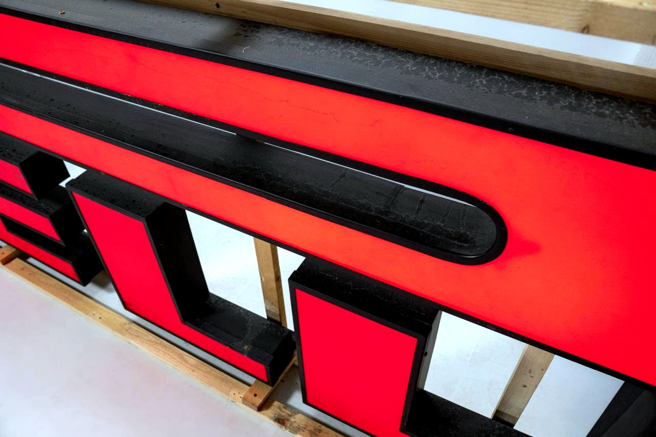 Large Vintage Pirelli Sign — Naples Tyre Dealer — image 01