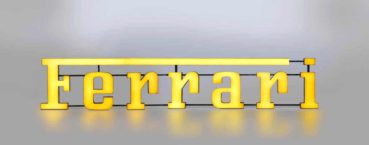Very Large Ferrari Dealer Sign — Belgium Find — image 12