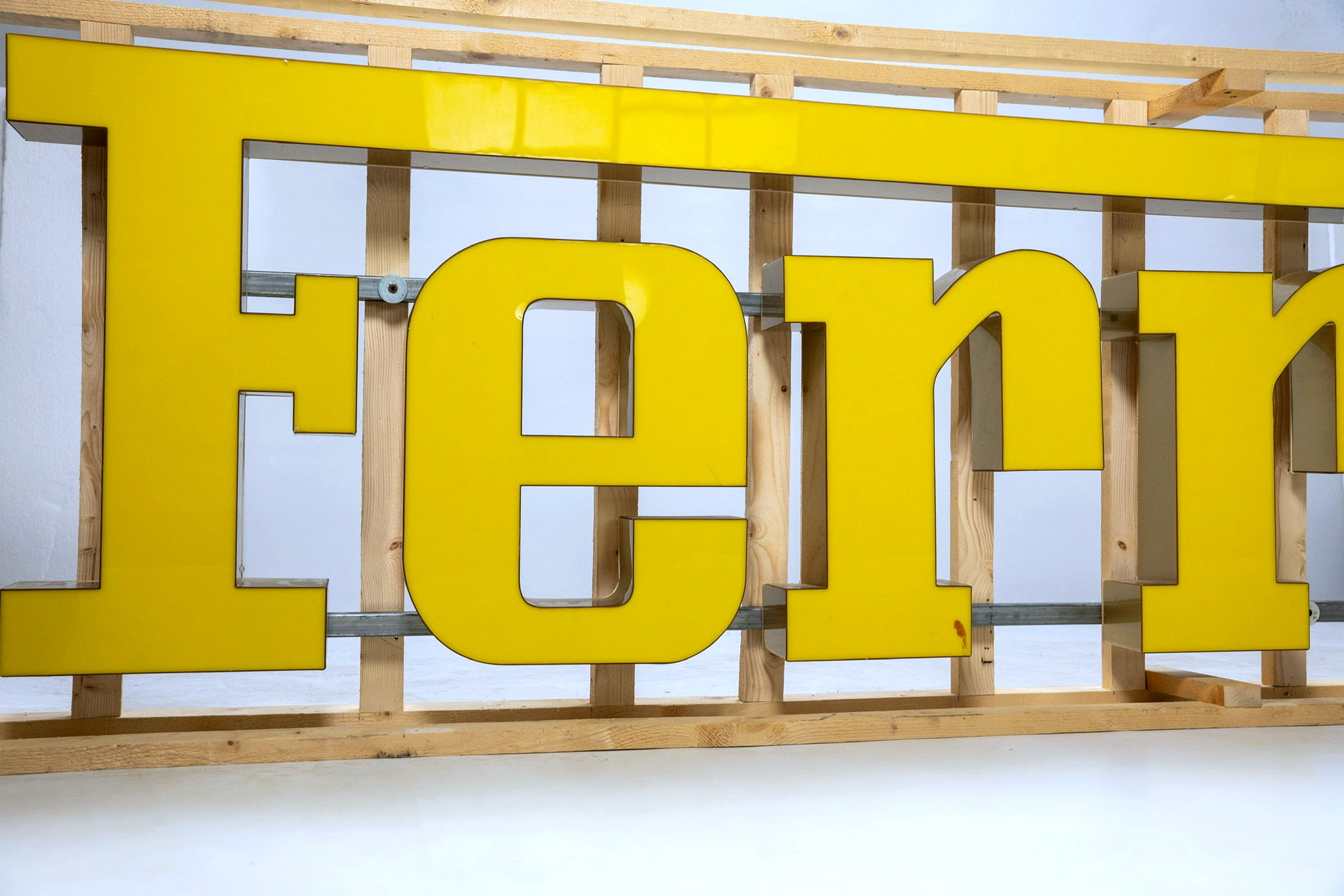 Vintage Ferrari Dealership Sign — Warehouse Storage — image 09